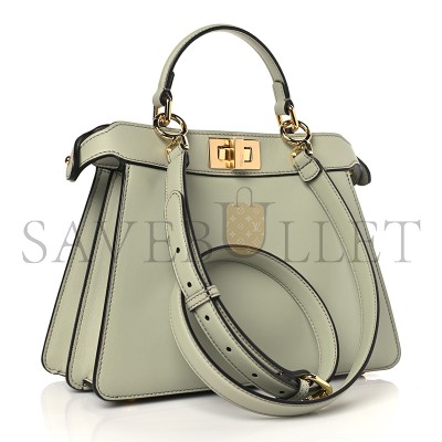 FENDI PEEKABOO I SEE U SATCHEL GREEN TEA  (20*15*11cm)